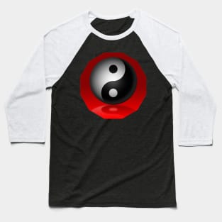 Yin Yang - Red Baseball T-Shirt